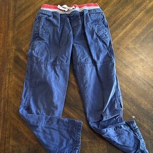 Mini Boden Blue Jogger Pants with Red Trim size 11